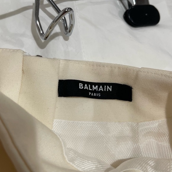 BALMAIN white/cream skirt. Size 34. Authentic. Worn 1x. Beautiful fit! - Picture 4 of 8